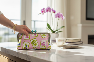 Kiki & Syd Clutch Purse - Dragon Diva: Turquoise