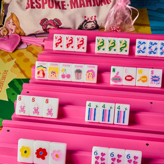 Bespoke Pop Divas Mahjong Tiles - BRIGHT WHITE
