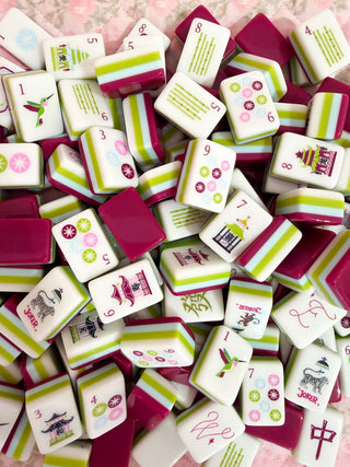 The Daily Cheer Perfectly Plum Mahjong Tiles (Preorder)