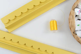 Italian Lemon Mahjong Racks 20" with Scallop Pushers