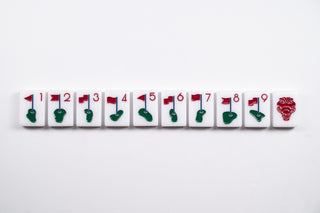 THE COUNTRY CLUB SET -  MAHJONG TILES:  WINNING WHITE