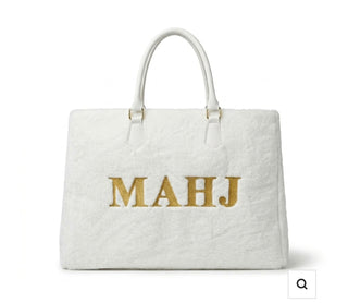 The Mahj Tote in Cloud