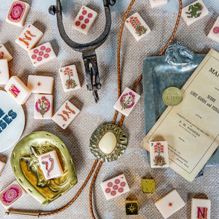 Wild Mare Mahjong Tile Set - Desert Rose