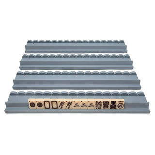 Blue Willow Scalloped Mahjong Rack Set (Preorder)