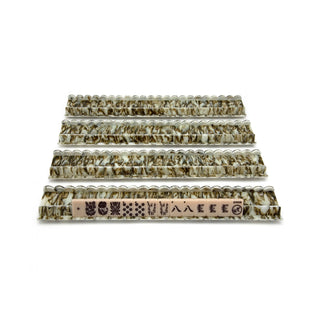 Ivy Marble Scalloped Acrylic Mahjong Rack Set