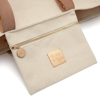 Canvas Mahjong Carryall Tote