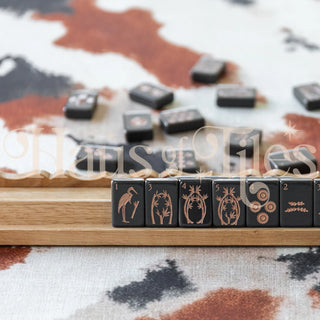 Sable Bloom Mahjong Mat | No Grommet