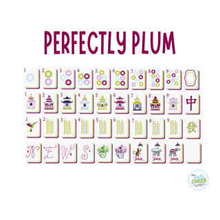 The Daily Cheer Perfectly Plum Mahjong Tiles (Preorder)