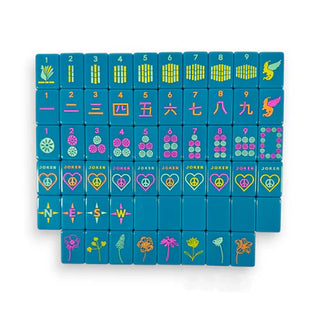OG Mahj Tiles - Totally Teal