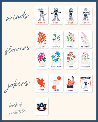 AUBURN UNIVERSITY® MAHJONG TILES - PRE ORDER