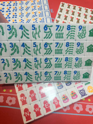 The Dog Line Mahjong Tiles