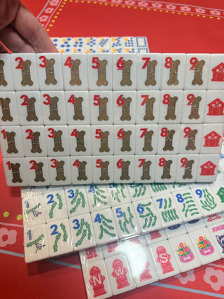 The Dog Line Mahjong Tiles