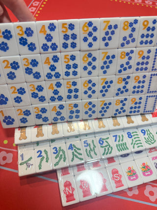The Dog Line Mahjong Tiles