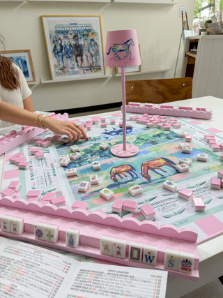 Pink Pastures Mahjong Mat