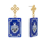 Mahjong Ginger Jar Earrings