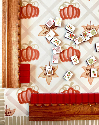 Painted Pumpkins Mahjong Mat
