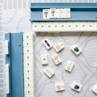 Humble and Oak Preppy Blue Mahjong Racks Straight Pushers