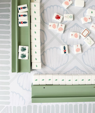 Humble and Oak Eucalyptus Mahjong Racks Straight Pushers