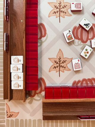Dark Wood Mahjong Racks