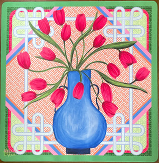 Mahjong Moxie Tulip Tango Mat