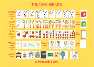 Teacher Line Mahjong Tiles- Preorder