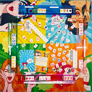 Bespoke Pop Divas Mahjong Tiles - BRIGHT WHITE