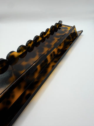 Tortoise Scalloped Acrylic Mahjong Racks