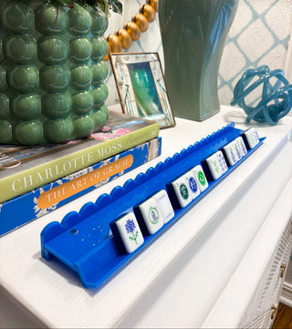 True Blue Scallop Rack and Pusher Set