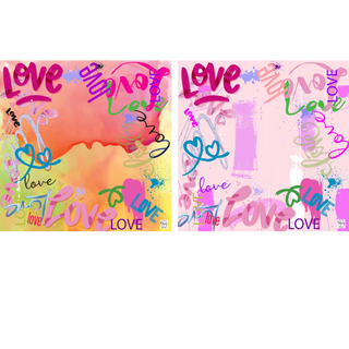 Bespoke Double the Fun/Love Graffiti Mat