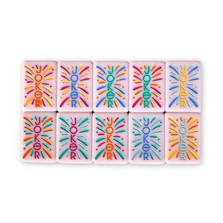 THE LUMERA SERIES | Mahjong that Radiates Joy | Light Pink Melamine Tile