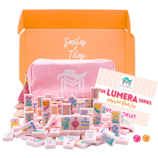 THE LUMERA SERIES | Mahjong that Radiates Joy | Light Pink Melamine Tile