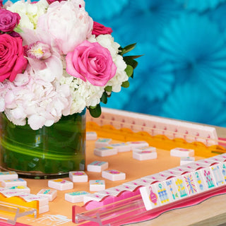 THE LUMERA SERIES | Mahjong that Radiates Joy | Light Pink Melamine Tile