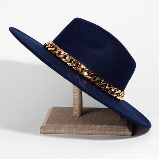 Chain Link Strap Western Fashion Hat: Mint