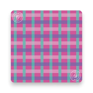 PLM Pink Cabana Plaid Mahjong Mat