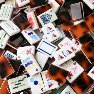 Tortoise & Cream Mod Mahjong Tiles