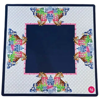 Chinoiserie Tigers Mahjong Mat