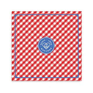PLM Red Gingham Mahjong Mat