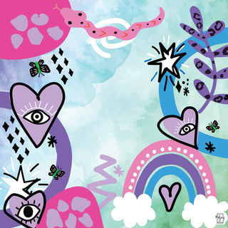 BESPOKE LUCKY CHARMS WATERCOLOR WHIMSY MAT