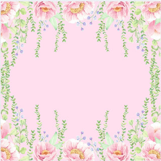 Pink Wildflower Mahjong Mat