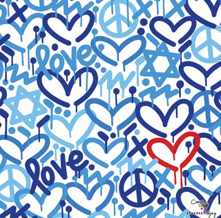 Bespoke Double the Fun/Bespoke x Corey Paige - HOLIDAY LOVE MAT BLUE