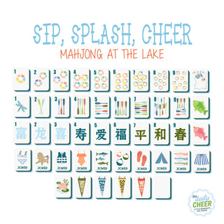 Sip, Splash, Cheers Lake Mahjong Set (Preorder)