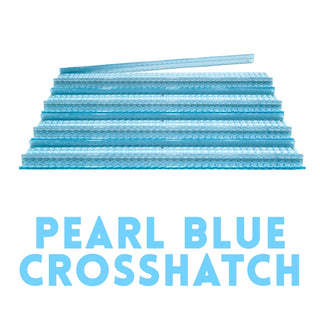 MFM PEARL BLUE CROSSHATCH ACRYLIC MAHJONG RACKS