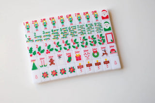 The Christmas Line Mahjong Tiles: White