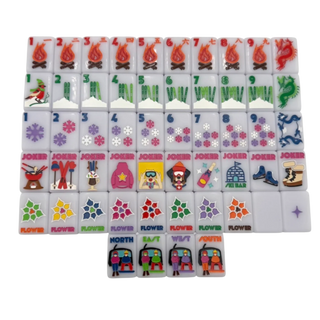 Bespoke The Chalet Mahjong Tiles: Frosty Lilac