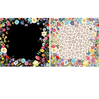 Bespoke Double the Fun/Floral Mahjong Mat- Double Sided