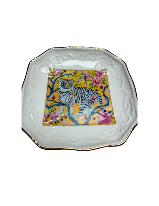 White Tiger Dice Dish