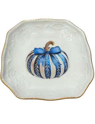 Harvest Blue Dice Dish