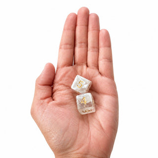 Swirl Translucent Mahjong Dice Gift Ready  : Cloudy Swirl