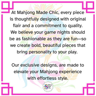 Blue Leopard Print Neoprene Mahjong Mat and Access