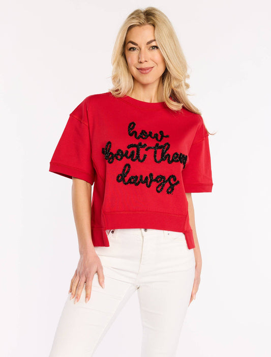 The Glitter Script Boxy Top | Georgia